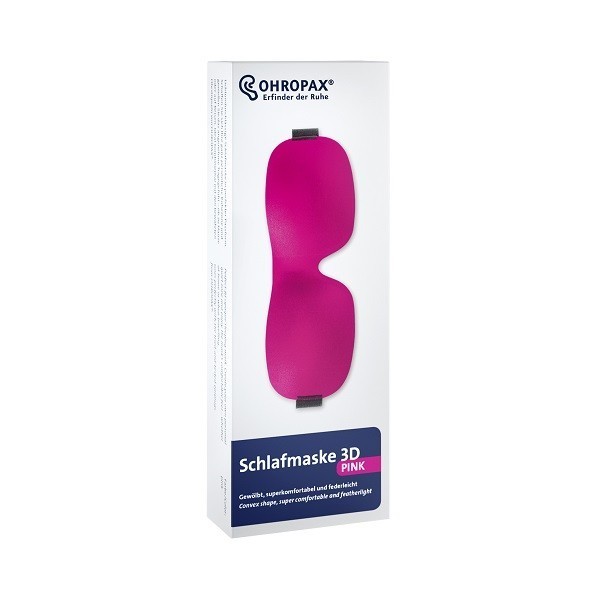 Ohropax 3D Comfort alvómaszk pink